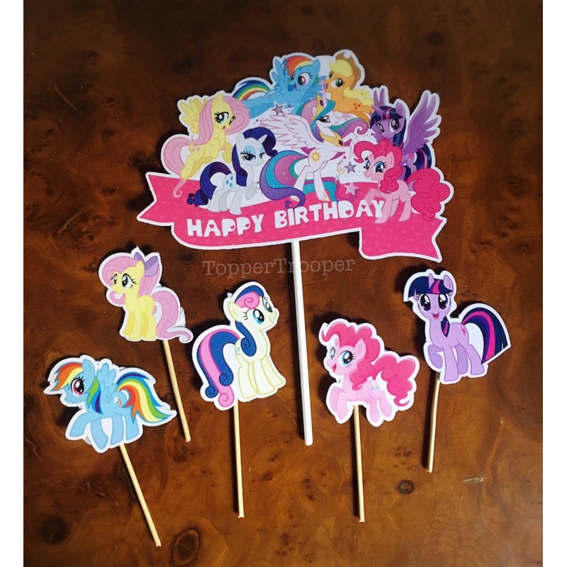 Cake Topper / Topper Kue 1 set (Mickey, Minnie, Batman, LOL, Cars, Little Pony, Minecraft)