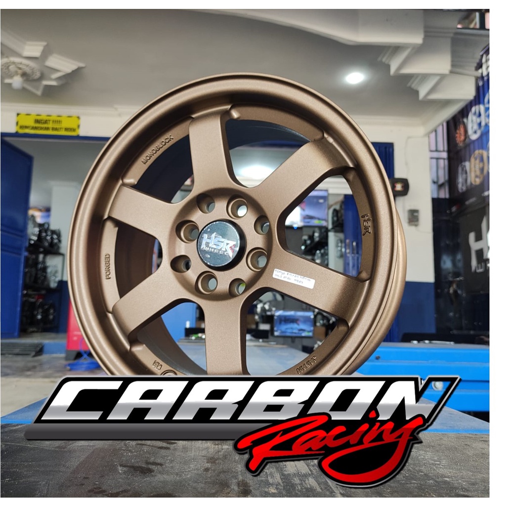 Velg Mobil BARU Ring 15 Tokyo Hsr Matte Bronze Lebar 6.5 untuk Agya Ayla Sigra Mobilio