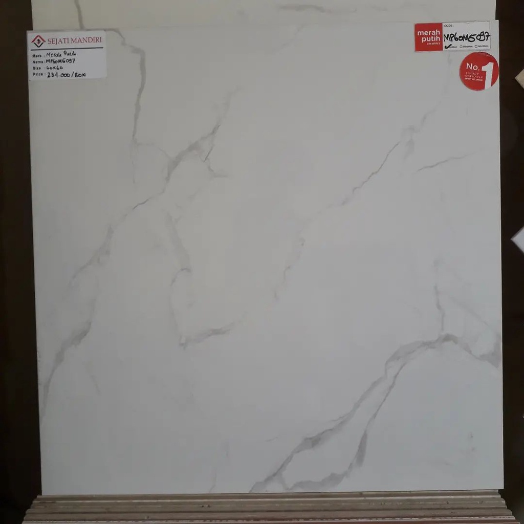 granit 60x60 - motif marmer - merh putih MP60MG097