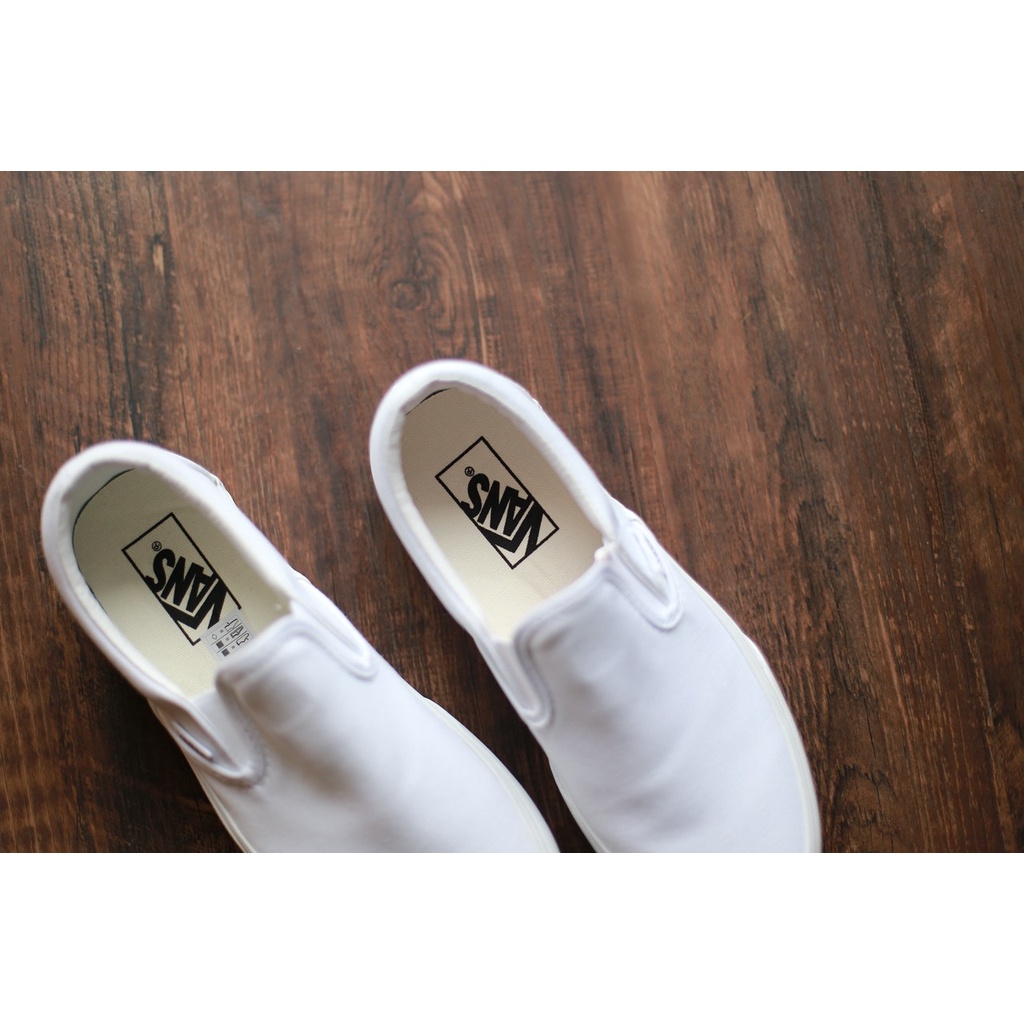 Vans Slip On Platform True White Original