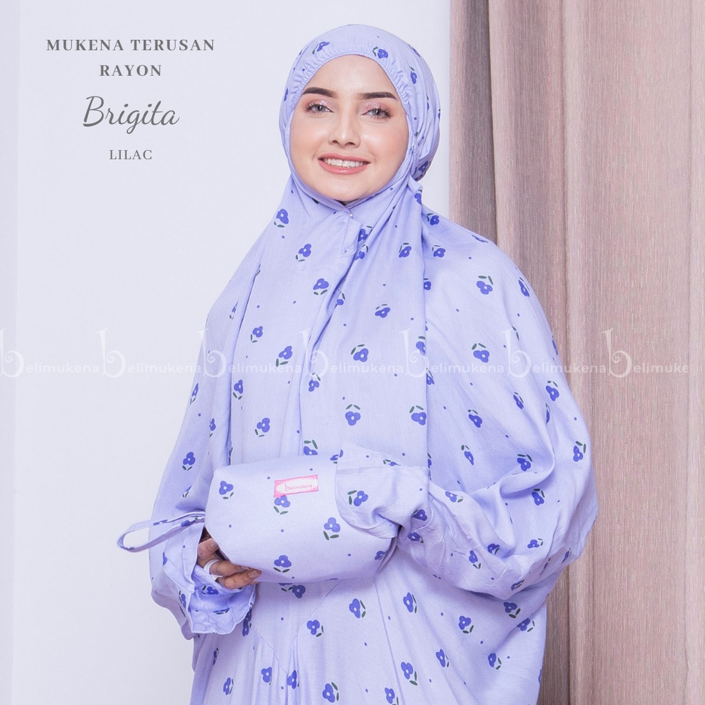 Nanoy Official - Mungkena Dewasa Rayon Terusan Traveling Jumbo Warna Lilac Motif Bunga