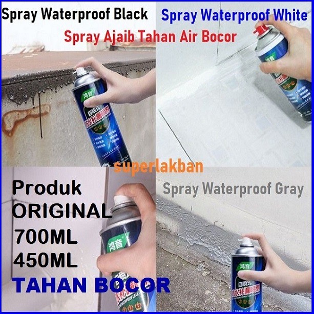 Spray Anti Bocor Ajaib 700ML Waterproof Leak Proof Spray Solusi Bocor Rembes Retak Dinding Pipa Serbaguna