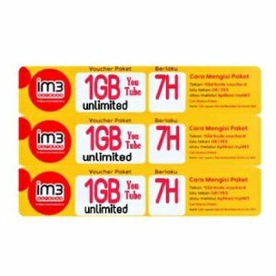 Voucher Indosat 3GB Freedom U 6Hari Nasional