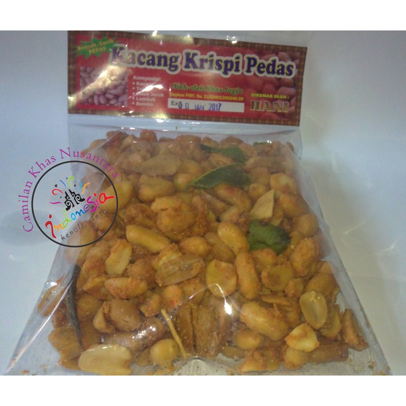 

KACANG KRISPI PEDAS daun jeruk pecel aroma segar