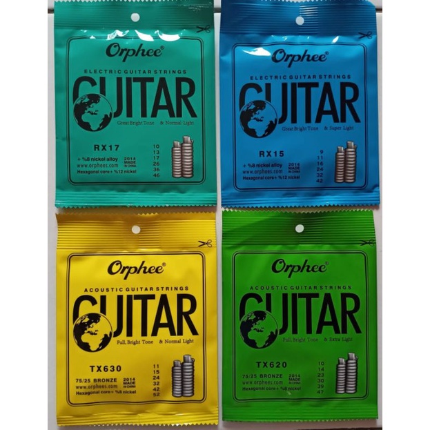senar gitar/guitar orphee murah original akustik/elektrik