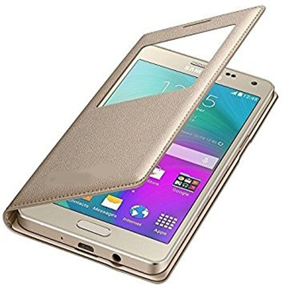 Sarung Leather Case Samsung E7 / Galaxy E7 / Flipcover View / Flipcover Kulit - Colour