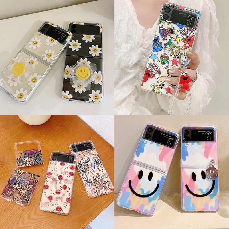 Korean Flip Case Lipat Anti Jatuh Cover Samsung Galaxy Z 3 4 5 6
