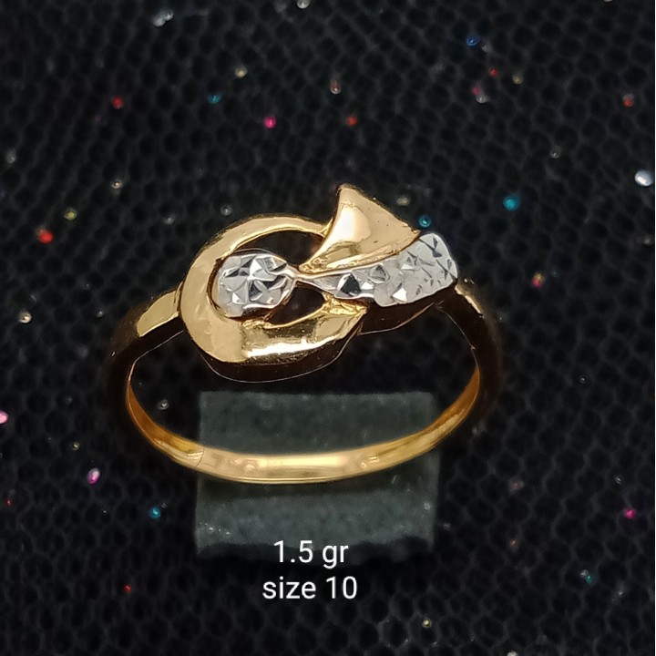 Cincin Emas 17 K - 1.5 gr Kadar 750 - 1925