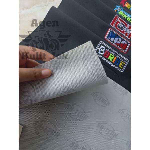 Cover jok/Kulit jok/Sarung jok motor sb-tech/kulit jok motor amplas/BAHAN SB-TECH