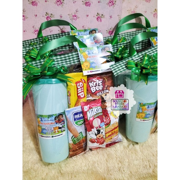 Paket Snack Hangtag / Bingkisan Ulang Tahun Anak / Snack Ultah Murah / Tumblr Souvenir / Souvenir Ultah Tumblr