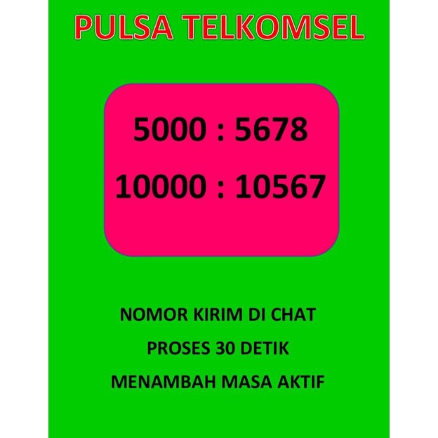 PULSA 5000 10000 SIMPATI AS BYU MENAMBAH MASA AKTIF