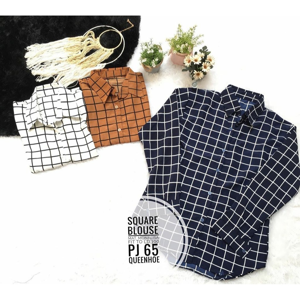 Paling murah!!! grosir & ecer kemeja monalisa square
