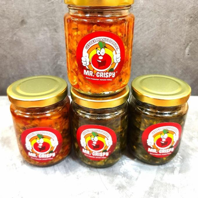 

MR CRISPY SAMBEL BAWANG/ JONTOR/TERASI /IJO/ RICA EXTRA PEDAS 250 ML