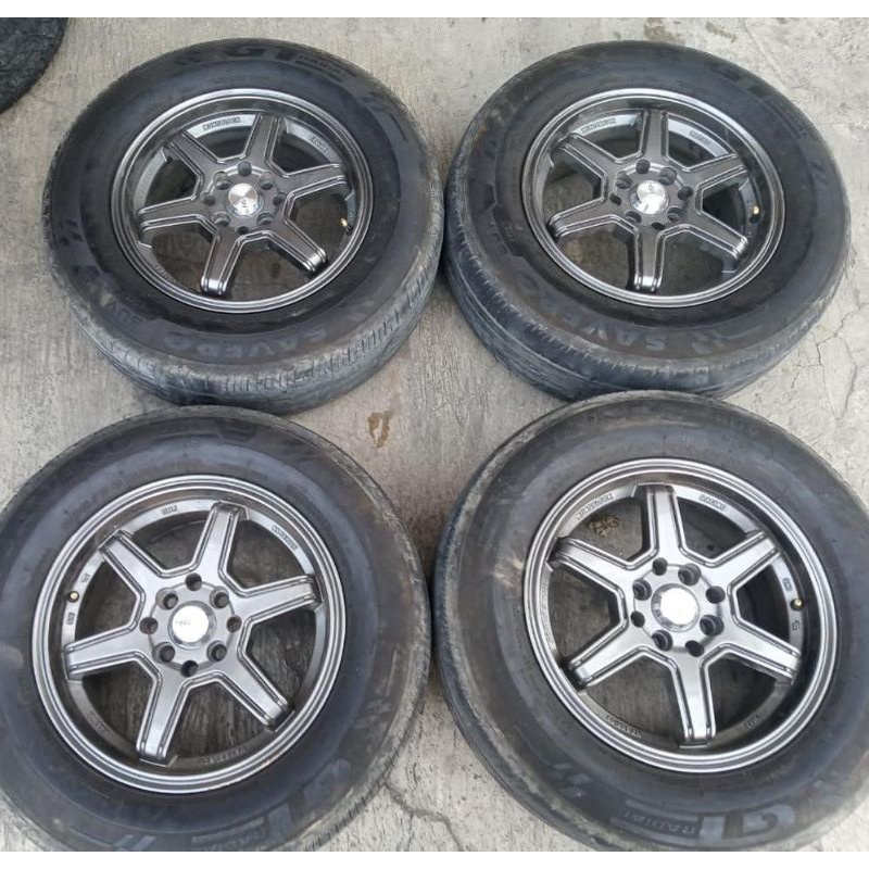 velg mobil second hsr minas ring 15 pcd 4x100 4x114 lebar 7 velg aja