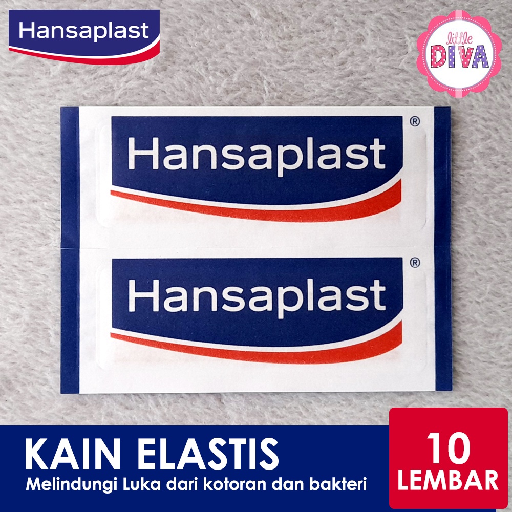 ORIGINAL HANSAPLAST ISI 10 LEMBAR Kain Elastis - Plaster Pelindung Luka dari bakteri ens