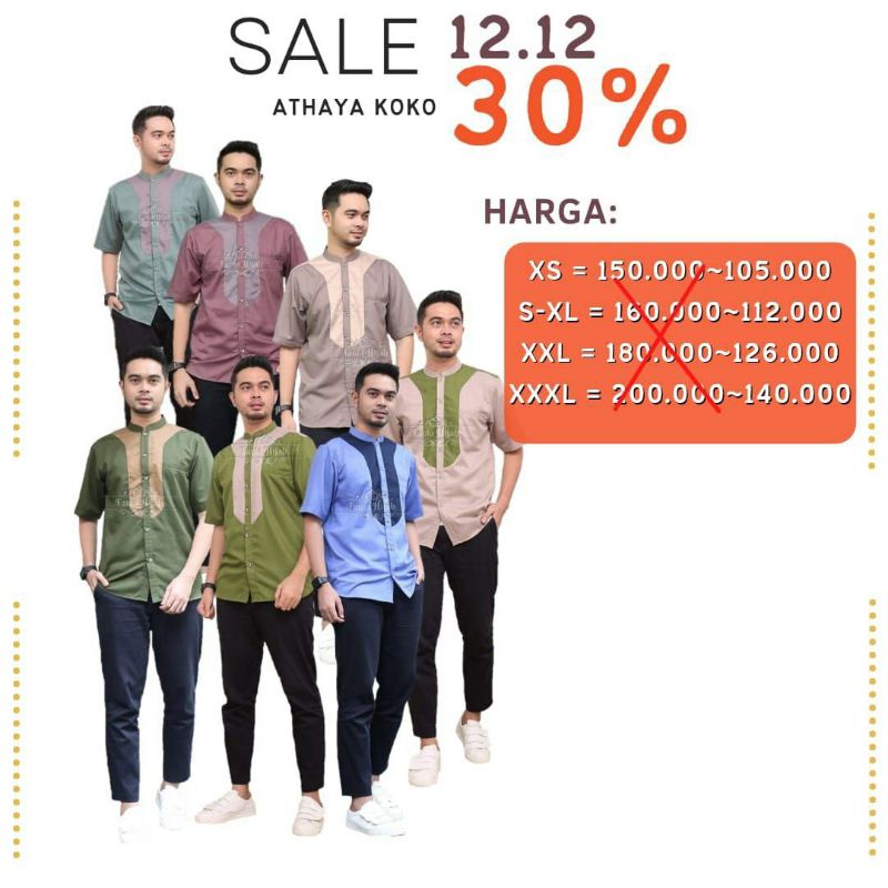 ATHAYA SERIES / KOKO DEWASA LENGAN PENDEK / BY FANIA HIJAB