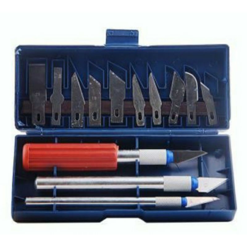 Pisau ukir murah  Sayat Bonsai Kelapa - Pisau Ukir kayu 1 Set isi 13Pisau Murah