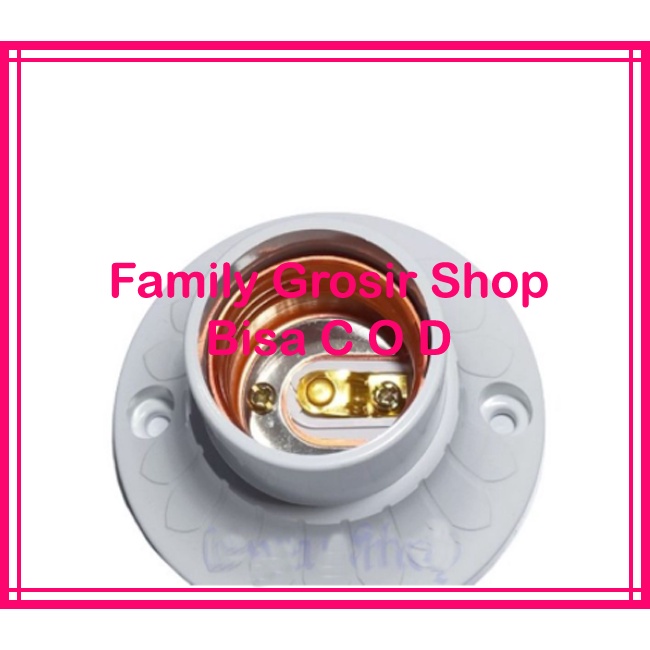 Fitting Lampu Tempel Bulat Matsui E27 Fiting Plafon Matsui