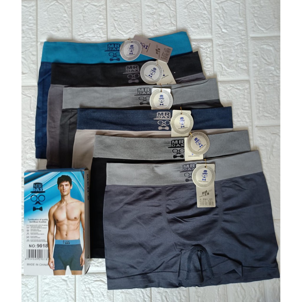 3 PCS CELANA DALAM PRIA Mr DAX BOXER PREMIUM KESEHATAN M,L, XL, XXL