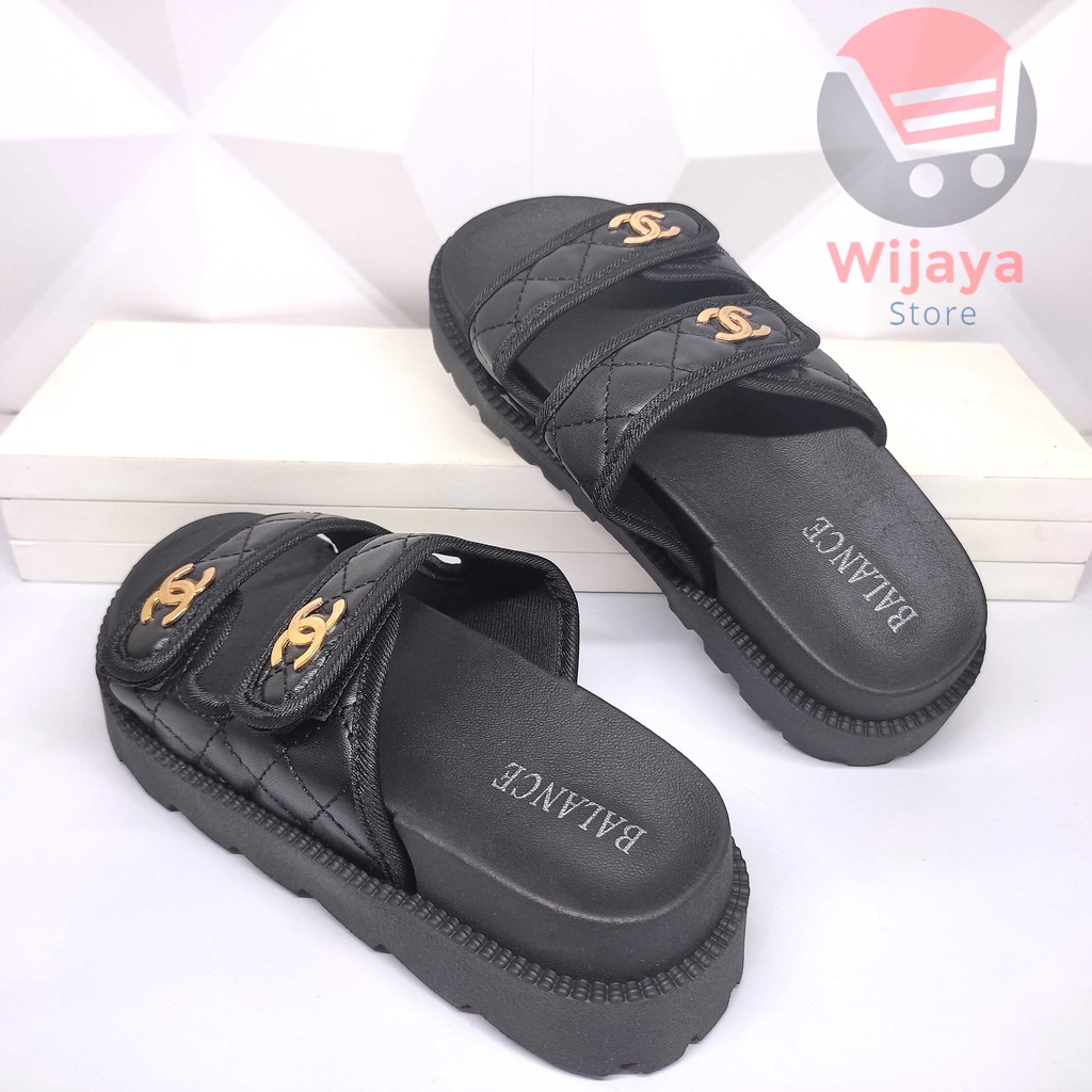 Sandal BALANCE 238 8B Wedges Slop Wanita Sendal Jelly Slide Selop Cewek Perempuan