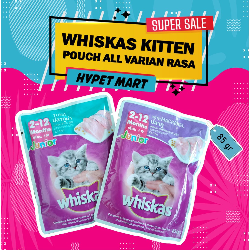 Jual Whiskas Tuna Junior 80GR Shopee Indonesia