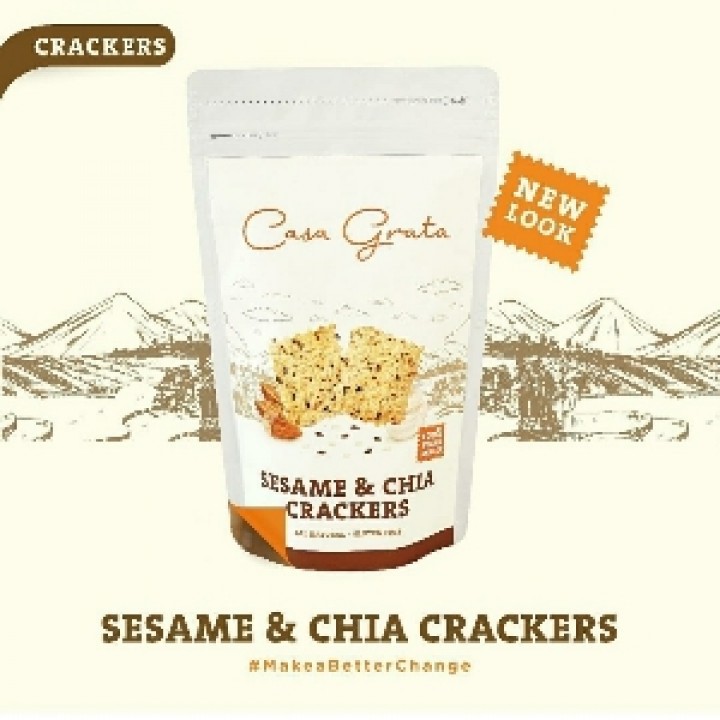 

Casa grata Crackers Sesame and Chia 70gr