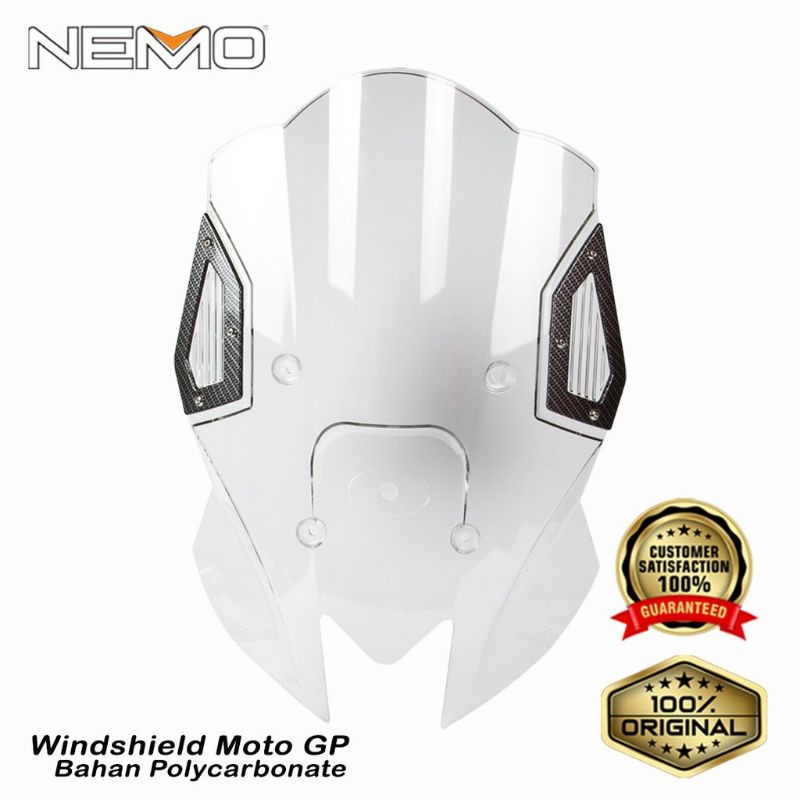 Windshield Nemo Tameng Visor Depan NMAX New type model GP list pinggir carbon NMAX 2020 and All new