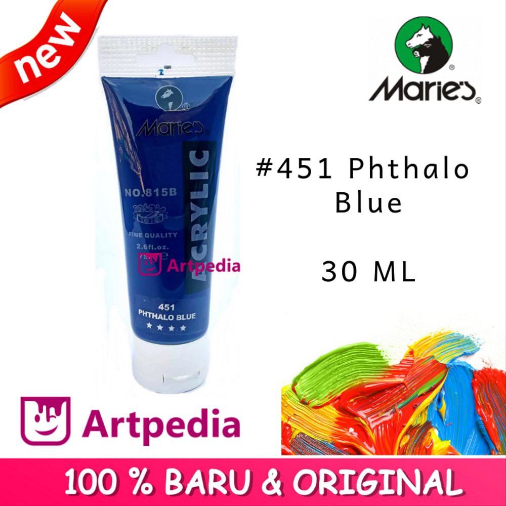 

Unik Maries - Phthalo Blue - Maries Acrylic Paint 30ML - Cat Akrilik Maries 30 ML terbaik
