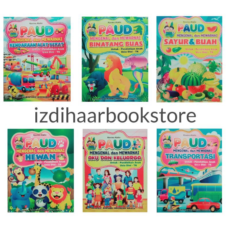 BUKU MEWARNAI ANAK TK / PAUD GROSIR Bi