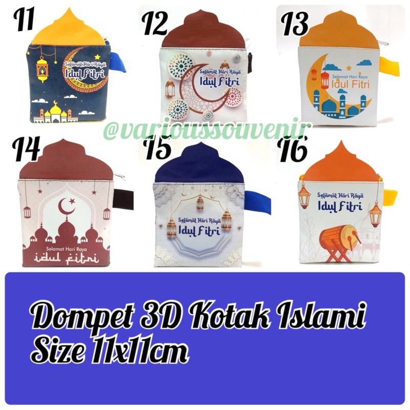 Dompet Lebaran Fitrah Idul Fitri Ramadan Ramadhan 3D Muslim Cowok Cewek Muslimah Muslimin