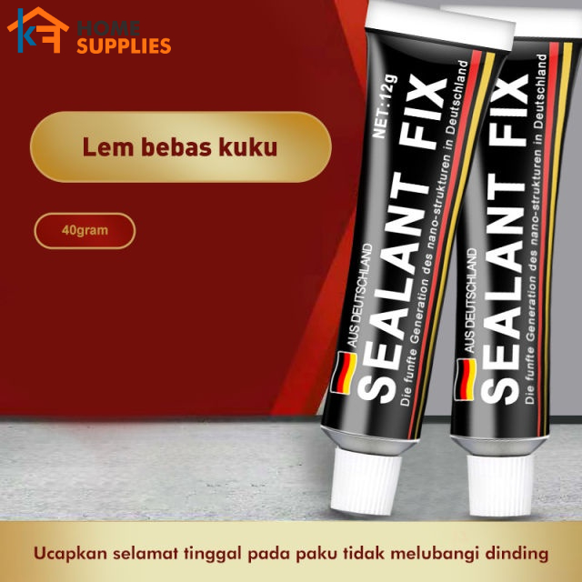 【KF】Lem Besi Super Kuat Lem Anti bor Cepat Kering Sealantfix 40g Lem Dinding Kaca Kayu Ubin Keramik Lem Serbaguna