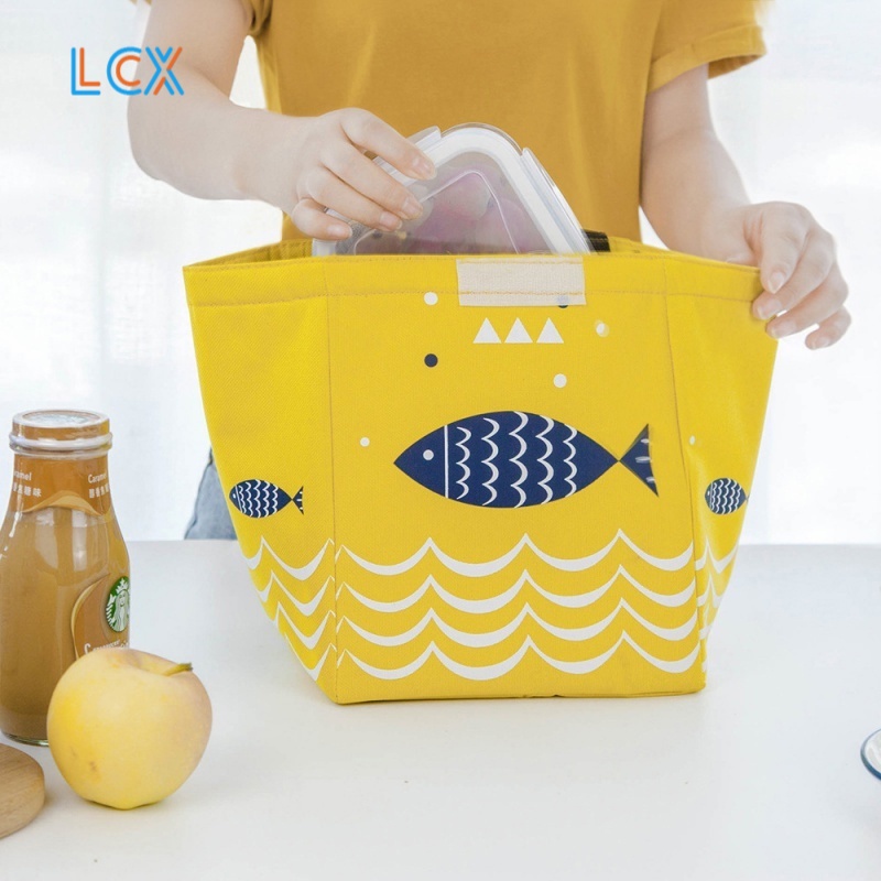 LCX Lunch bag Cooler Bag Tas Bekal Makan Siang Makanan Bento Lunch bag Anti Basah VS-7