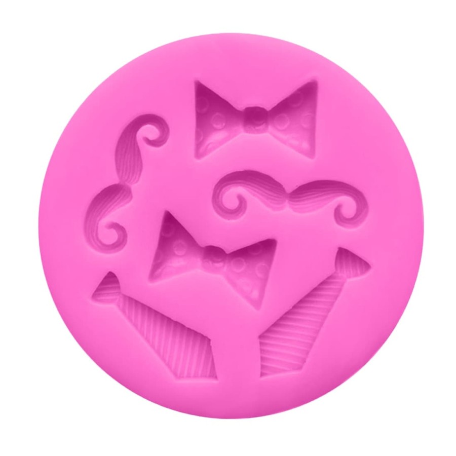 3D Silicone Mold Fondant Cake Decoration - Tiny Bow Tie Mustache