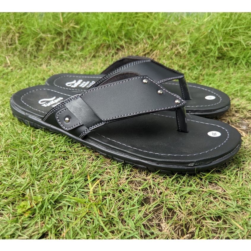 SANDAL JAPIT PRIA - Sandal Pria Kasual Kulit Sintesis Original Nyaman dikaki -546