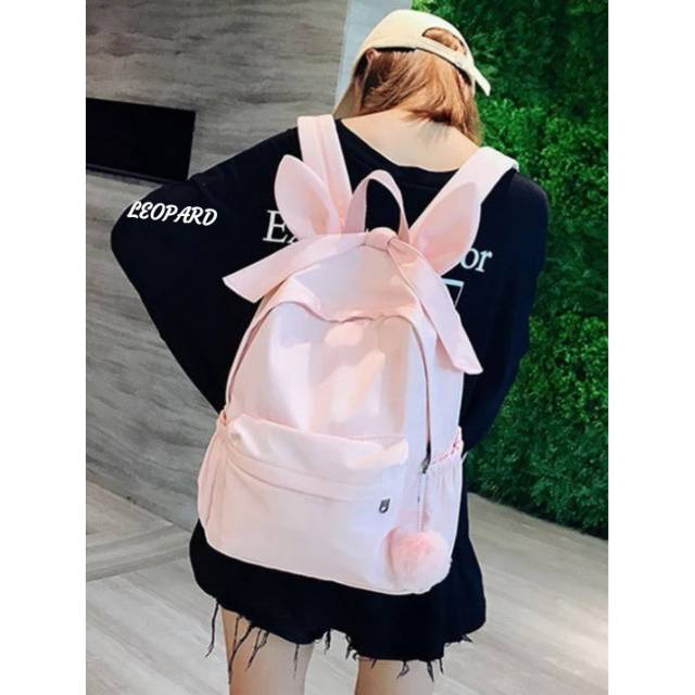 backpack - Schoolgirl Korean Version Harajuku Ulzzang High School Student Campus Backpack Rabbit