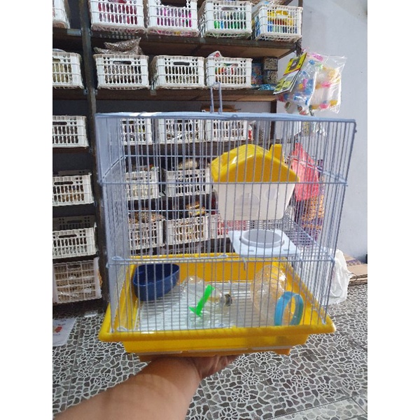 kandang sangkar hamster besar murah bonus pasir