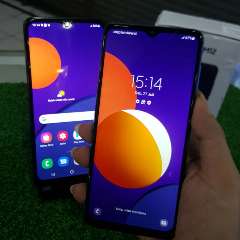 Samsung M12 ram 4gb second bekas pakai mulus fullser original resmi-7
