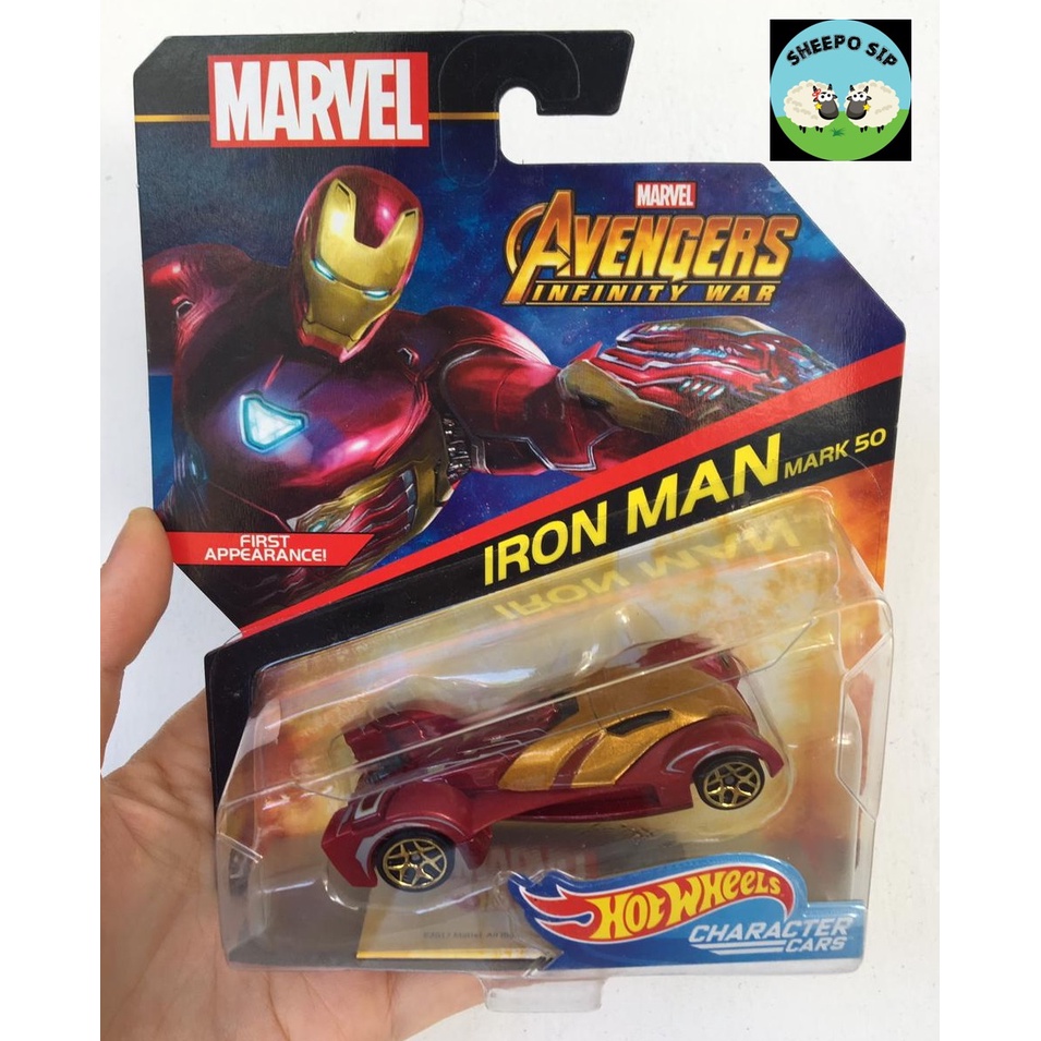 HOT WHEELS MARVEL AVENGERS INFINITY WAR - HOT WHEELS CHARACTER CAR - HOT WHEELS IRONMAN MURAH
