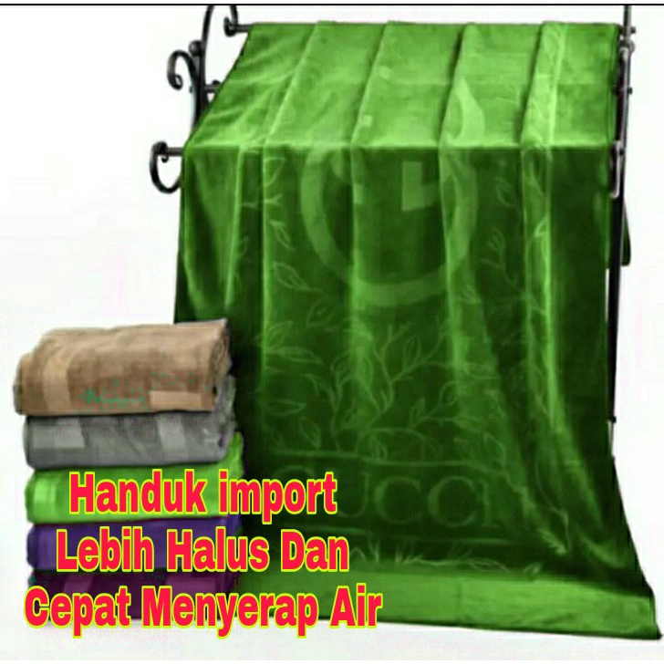 Handuk mandi microfiber murah berkualitas tinggi / handuk dewasa biasa 70cmx140cm