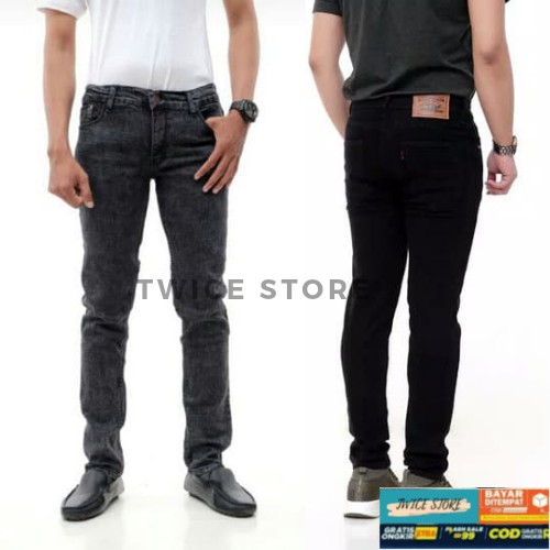 Celana Jeans Skinny Pria Snow Acid/Celana Jeans Pria Kerja Kantor Formal Jumbo/Celana Jeans Pria
