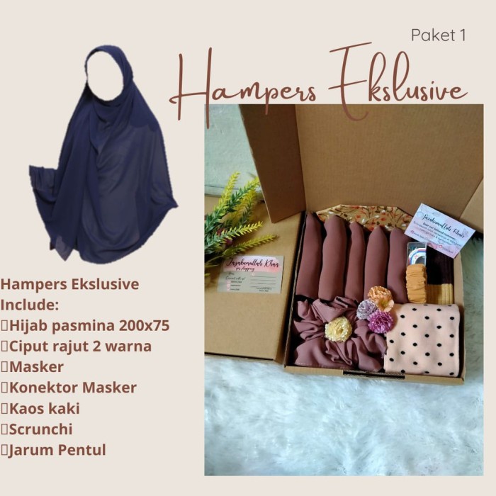 

TS8 - Hampers Hijab Set Gift Box Kado Hadiah Ulang Tahun Nikahan Wisud