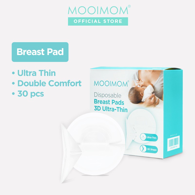 MOOIMOM Disposable Breast Pads 3D Ultra-Thin Penyerap ASI 30pcs