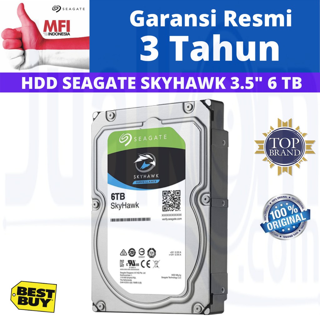 Seagate SkyHawk Harddisk Surveillance CCTV 6TB SATA 3.5&quot;