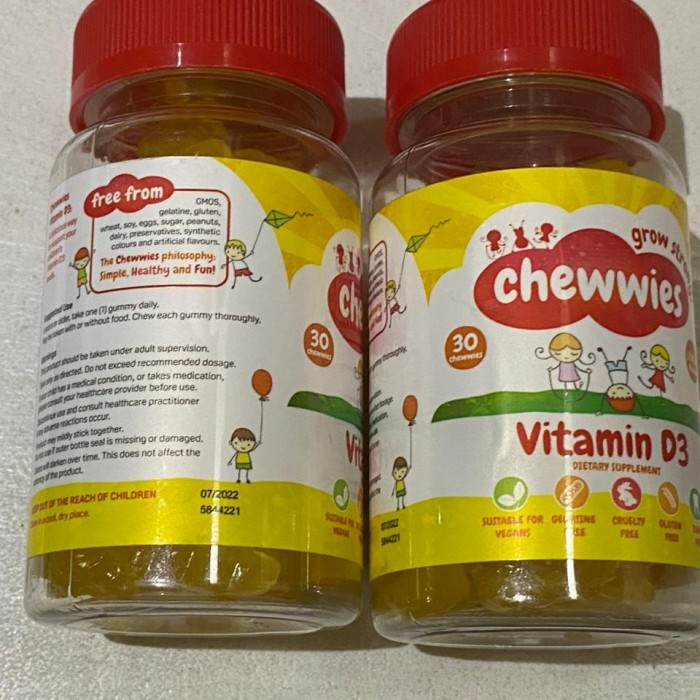 Vitamin D3 Chewable/Chewwies Vitamin D3/ Vitamin D Anak Vit Anak -