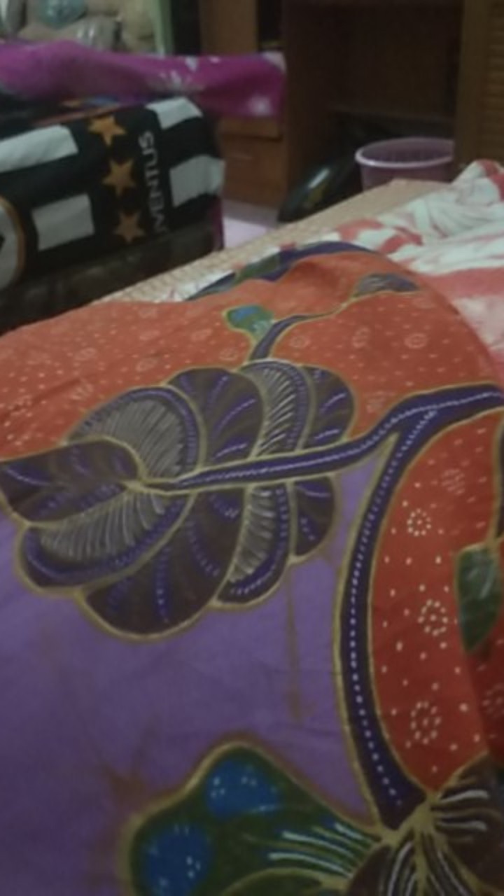 Gamis Batik Bolero Motif Songket Merah