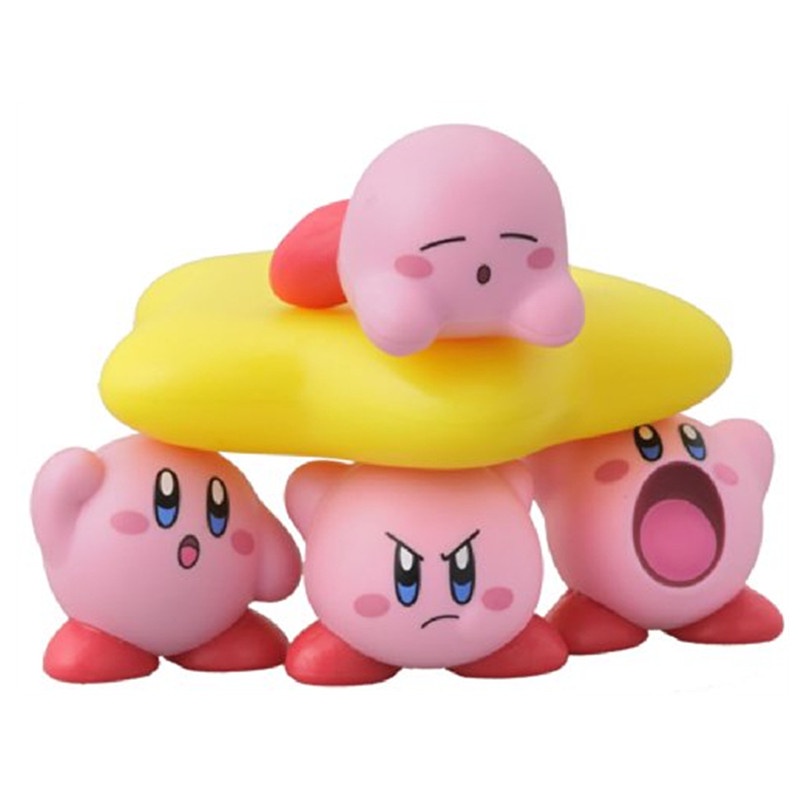 11pcs / Lot Mainan Action Figure Kirby Waddle Doo Warna Pink Untuk Hadiah Anak