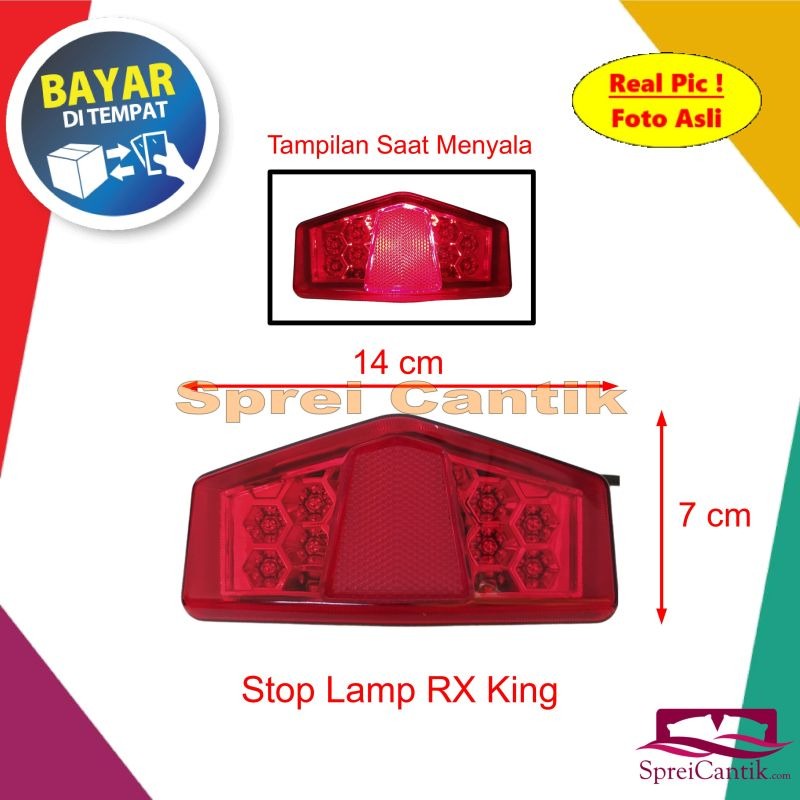 Stoplamp LED Motor RXK RX King New - Variasi Aksesoris Lampu Stop Belakang Motor