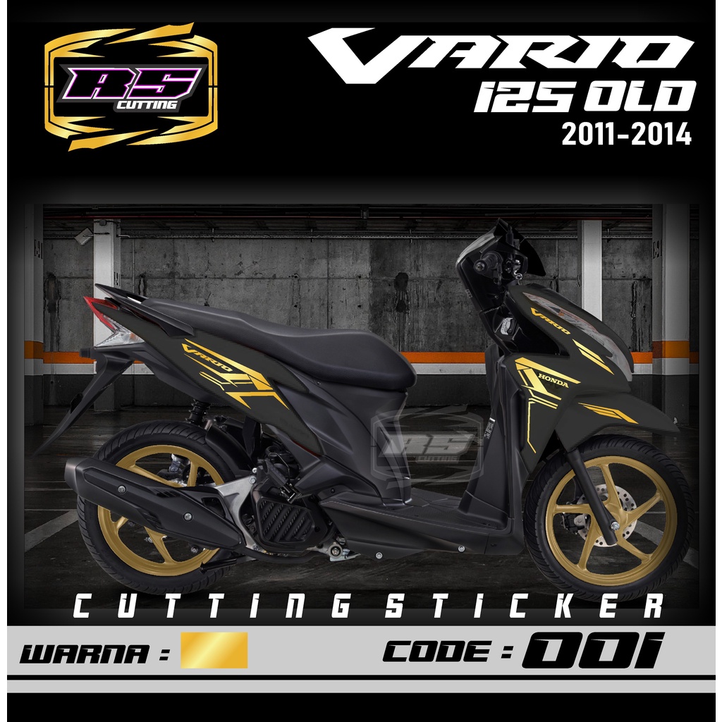 Cutting Sticker Vario 125 OLD/LAMA - Aksesoris Motor Stiker Honda Vario 125 Skotlet Sticker Striping