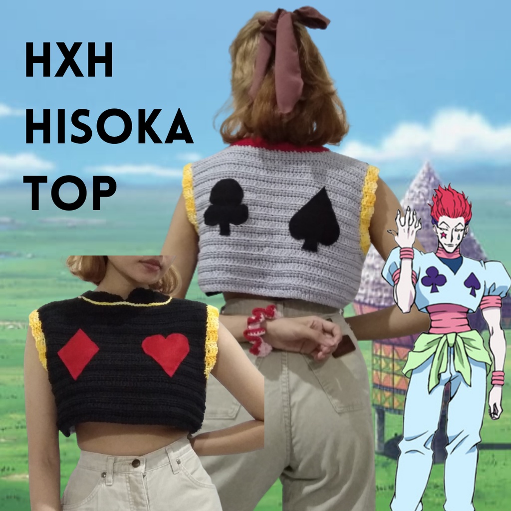 HxH hunter x hunter Hisoka Crochet Top / hisoka morow cosplay