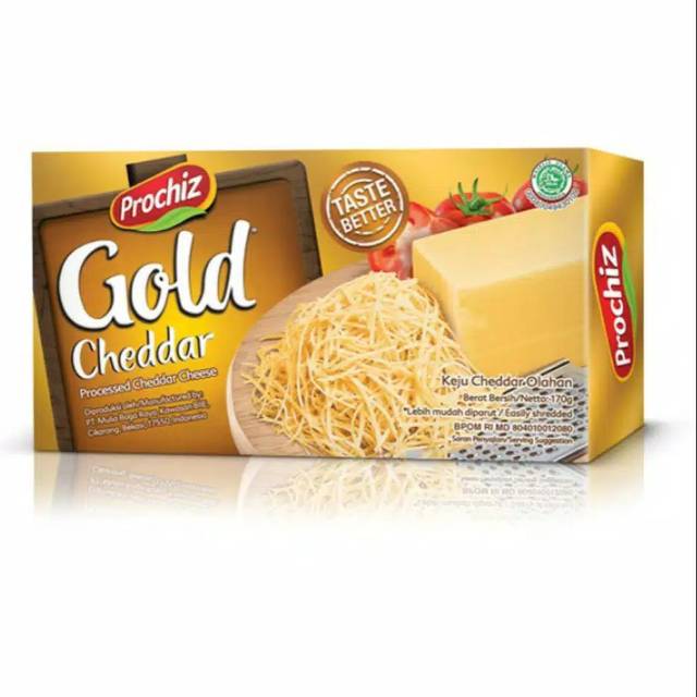 

Keju cheddar prociz gold 170 gram